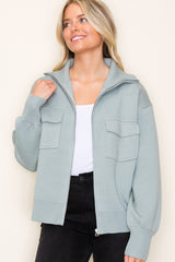 Mint Sweater Jacket