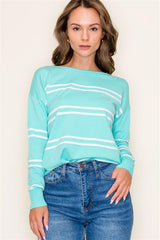 The Annie Textured Striped Pullovers - 3 Colors!