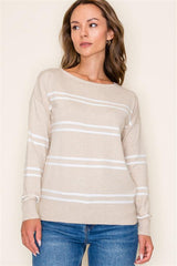 The Annie Textured Striped Pullovers - 3 Colors!