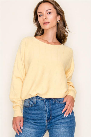 Vertically Textured Dolman Tops - 3 Colors!