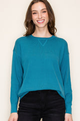 Teal Basic Layering Top