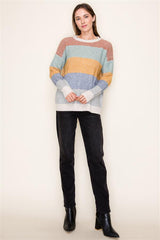 Thanksgiving Ready Colorblock Sweater