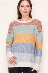 Thanksgiving Ready Colorblock Sweater