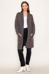 Open Pocket Cardigan Coats - 3 Colors!