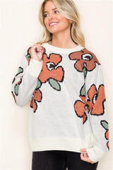 Hello Sweater Weather Floral Sweater