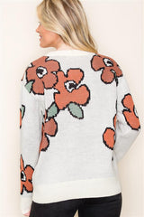 Hello Sweater Weather Floral Sweater