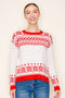 Red Fair Isle Pullover - FINAL SALE