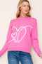 In My Heart Pink Pullover