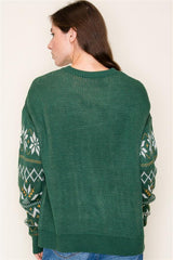 Green Faire Isle Tree Sweater - FINAL SALE