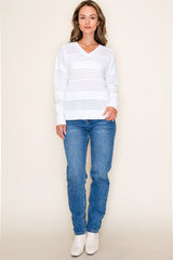 Open Knit Vneck Pullovers - 2 Colors!