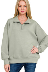 Scuba Quarter Zip Pocket Pullovers - 3 Colors!