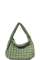 Cleo Quilted Slouchy Tote Bag - 3 Colors!