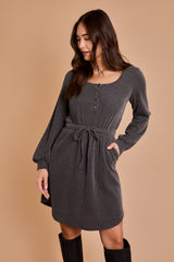 Be A Light Ribbed Pocket Dress