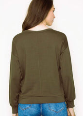 Soft Lightweight Long Sleeve Basic Tops - 2 Colors!