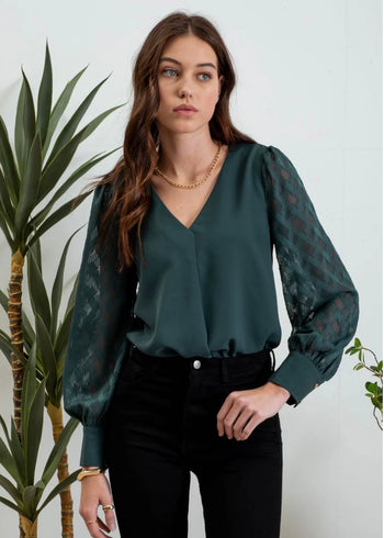 Victoria Button Back Blouses - 2 Colors!