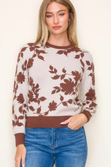 Autumn Views Floral Pullover