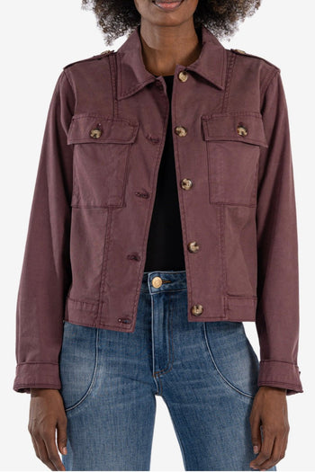 KUT Rosalyn Twill Trucker Jacket