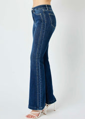 Judy Blue High Waist Angled Side Seam Detail Flare Jeans