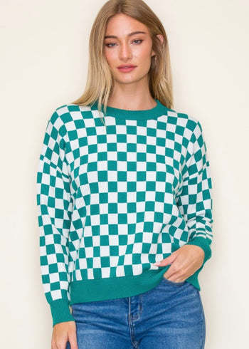 Life is Better In a Checked Sweater - 3 Colors!