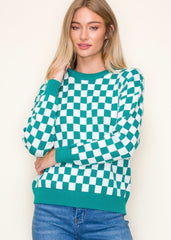 Life is Better In a Checked Sweater - 3 Colors!