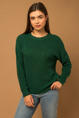 Green Blessed Sweater