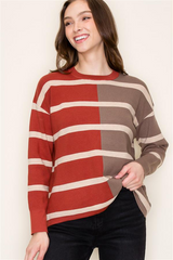 Shades of Fall Contrast Pullovers - 2 Colors!