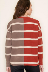 Shades of Fall Contrast Pullovers - 2 Colors!