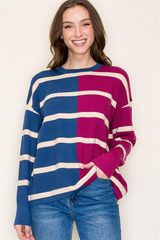 Shades of Fall Contrast Pullovers - 2 Colors!