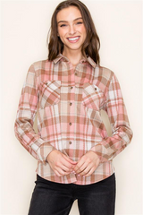 Allie Plaid Knit Tops - 2 Colors!