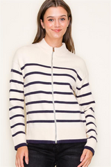 Classic Cozy Striped Sweater Jackets - 2 Colors!