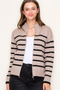 Classic Cozy Striped Sweater Jackets - 2 Colors!