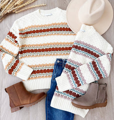 Sweet & Crisp Crochet Pullovers - 2 Colors!