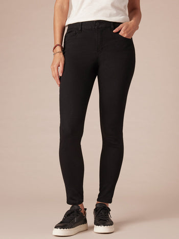 Democracy High Rise Ab Solution Ankle Skinny Black Jeans