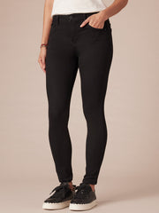 Democracy High Rise Ab Solution Ankle Skinny Black Jeans