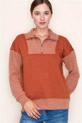 Knit Half Zip Collared Tops - 3 Colors!