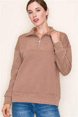 Knit Half Zip Collared Tops - 3 Colors!