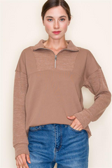 Knit Half Zip Collared Tops - 3 Colors!