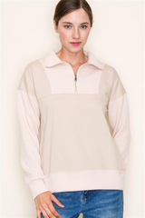 Knit Half Zip Collared Tops - 3 Colors!