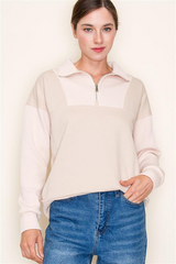 Knit Half Zip Collared Tops - 3 Colors!