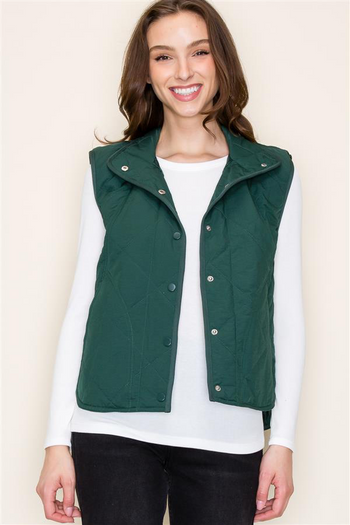 Hunter Green Quilted Vest