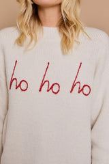 Ho Ho Ho Mock Neck Sweater - 2 Colors! - FINAL SALE