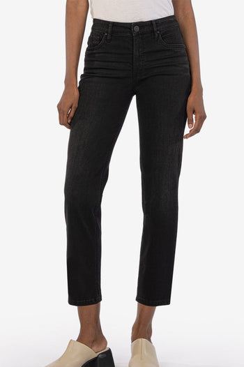 KUT High Rise Black Rachael Fab Ab Mom Jeans