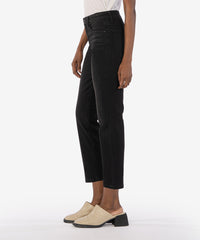 KUT High Rise Black Rachael Fab Ab Mom Jeans