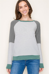 Soft Knit Colorblock Tops - 2 Colors!