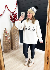 Ho Ho Ho Mock Neck Sweater - 2 Colors! - FINAL SALE