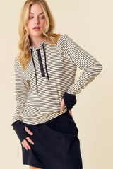 Sloane Striped Thumbhole Hoodies - 4 colors!