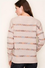 Neutrals Stitched Detail Sweater