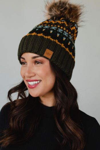 Top Of The Mountain Pom Hats - 2 Colors!