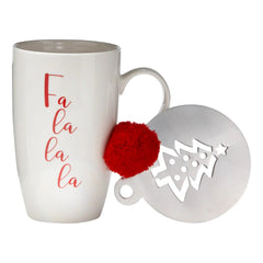 Fa La La Mug & Stencil Set