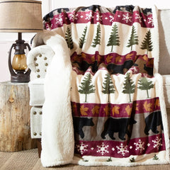 Carstens Tall Pine Plush Throw